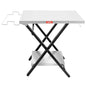 Feasto Outdoor Grill Table, Folding Prep Table, 30" x 24", Stainless Steel | with Garage Rack & Tissue Holder, Foldable Pizza Oven Stand & Griddle Stand for Gathering and Party - color: Silver