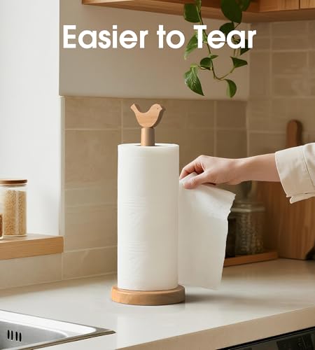 Cute Wooden Paper Towel Holder Stand - Kitchen Paper Hanger Rack Bathroom Towel Roll Stand Organizer Simply Standing Countertop Paper Roll Holder, Bird - size: Standard, style: Bird