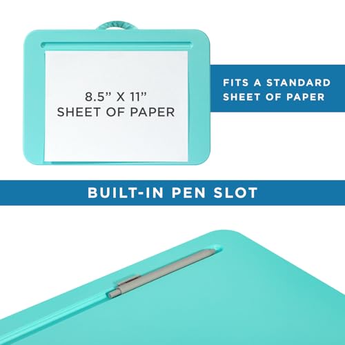 LAPGEAR Compact Lap Desk – Aqua Sky, Fits 14" Laptops - color: Aqua Sky, size: 14″ Laptop (Compact)