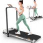 FUNMILY Upgrade Walking Pad Folding Treadmill with 12%/15% Incline & Handle Bar, 3.5HP Foldable Under Desk Compact Treadmills for Home/Office/Gym, 400+lb Capacity, Shock Absorption - color: Gray