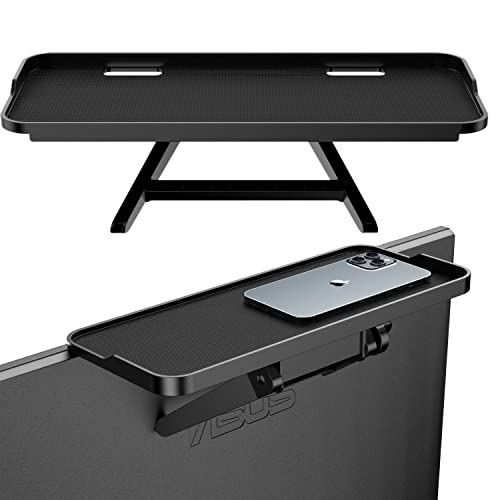 TV Top Screen Shelf Speakers Mount Adjustable Computer Monitor Shelf Storage Bracket Mount Hold Cable Media Box, Game Console, WiFi Router, Plants, Remote Controls, Cellphone Stand, DVD Shelf