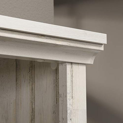 Sauder 5 Tier Book Shelf Wooden Bookcase Multipurpose Bookshelf for Home Office, Living Room, in White Plank - color: White Plank