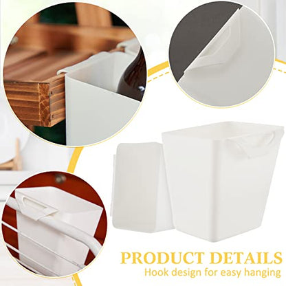 Tessco for you 12 Pack Hanging Cup Holders Multipurpose Utility Rolling Cart Accessories Craft Supplies Hanging Storage Basket Pencil Holder Makeup Container for Home Office Space Saving