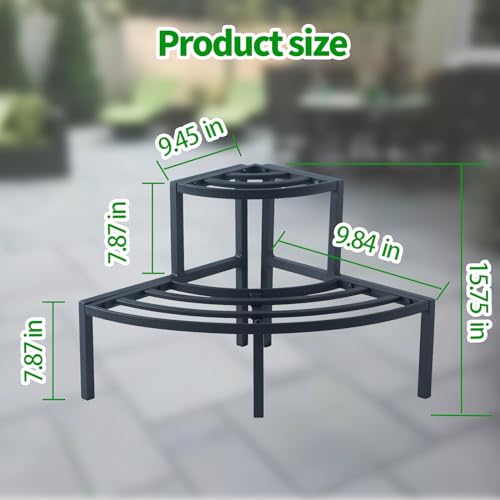 Outdoor Plant Stand Aluminum Lightweight Flower Rack Rustproof | Rustproof WaterProof and Rust-Free Corner Shelf Ladder Rack Perfect for Indoor and Outdoor Greenery Display