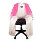 The Original Office Chair Blanket by SnuggleBack; Cozy Comfy Office Desk Chair Wrap Attaches for Hands-Free Warmth. Stay Warm In The Winter or Summer. (Raspberry Pattern Fleece) - color: Raspberry Pattern Fleece
