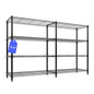 Garvee 70.8" W Storage Shelves Metal Shelving Unit, 4-Tier Heavy Duty Wire Shelving Extra Wide L-Shaped Storage Rack for Apartment Pantry Kitchen Corner Bedroom - size: 4-Tier,70.8"W x 59.5"H x 15.8"D