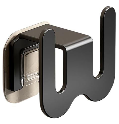Black Slipper Rack, 3 Inch x 2 Inch Aluminium No Punching Hole Slipper Holder for Hanging Slipper, Making Your Room Tidy, Used for Bedroom and Bathroom (Black) - color: Black