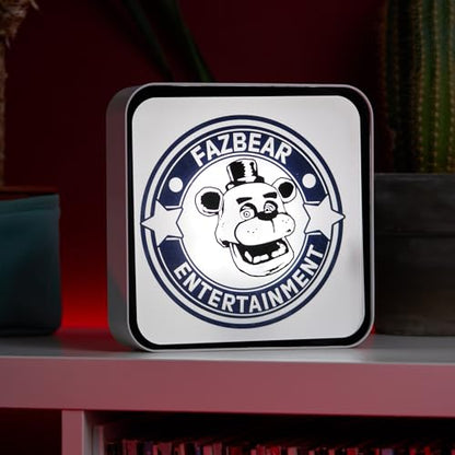 Numskull Official Five Nights at Freddy's Desk Lamp Wall Light for Bedroom, Office, Home, Study, Work - Perspex Material - Official FNAF Merchandise - color: FNAF