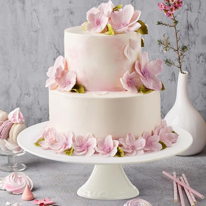 White Porcelain Cake Stand 10 Inch, Round Dessert Stand, Display Cupcake Stand for Party, Weddings, Birthday, Baby Shower - color: 9 Inch (1 Tier)