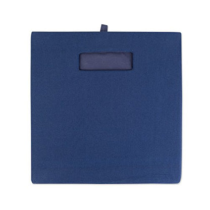 DII Poly-Cube Storage Collection Hard Sided, Collapsible Solid, Small, Nautical Blue - color: Nautical Blue, size: Small Square, 11x11x11"