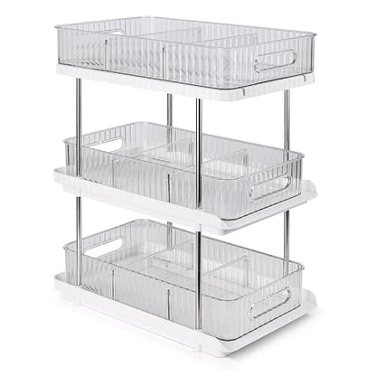 3-Tier Under Sink Organizer – Pull-Out Storage for Kitchen & Bathroom – Under Bathroom Sink Organizer, Under Sink Organizer Storage, Under Cabinet Storage Organizer