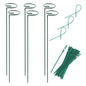 Plant Stake Support - 6 Pack, Garden Single Stem Support Stake Plant Cage Support Rings, Single Stem Plant Support Stakes, Plant Twist Ties, for Flowers Amaryllis Tomatoes Peony Lily Rose (15.9 inch) - size: 15.9inch
