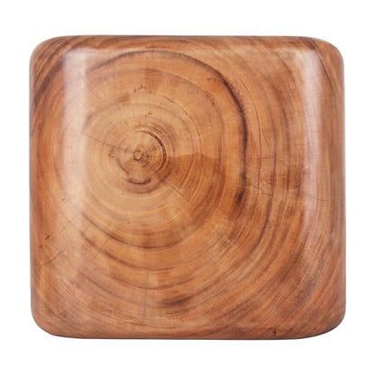 Rutledge & King Wooden End Table - Unique Wooden Side Table - Mid Century Side Table - Saur Wood Decor - Small Accent Table - Mid Century Modern - color: Natural, style: Mazelle