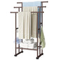 ELYKEN 3 Tier Standing Towel Rack, 40'' Tall Towel Drying Rack Outdoor, Freestanding Floor Towel Rack with Shelf, Pool Towel Blanket Stand, Metal Towel Racks for Bathroom freestanding, Bronze - color: Bronze