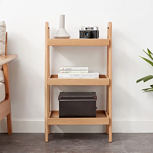 GDFStudio 3-Tier Wood Shoe Rack & Storage Bench,Versatile Organizer with Oak Frame & Timeless Design, Easy Assembly for Entryway,Living Room,Bedroom, Bathroom,Kitchen,Hallway,Natural - color: Natural