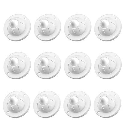 PlusRoc 12 Pack Self Adhesive Caster Wheels for Appliance, Load Capacity 14LBS Per Wheel, Mini Swivel Wheels Sliders Roller for Stand Mixers Air Fryers - style: Nylon Ball