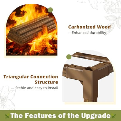 EnHomee Plant Stand, Hold 12-14 Pots, Waterproof Eucalyptus Wood | Easy to Assemble, Sturdy Enough, Without Wobble