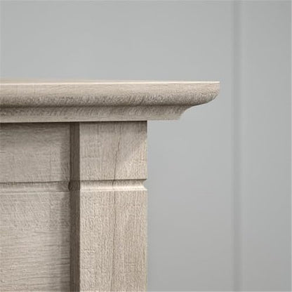 Bush Home Key West Nightstand with Drawer in Washed Gray