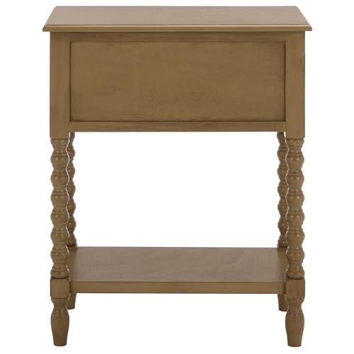 SAFAVIEH Furniture - Athena 3-Drawer Console Table - Desert Brown - Solid Wood - Farmhouse Classic Design - Ideal for Entryway, Living Room, Hallway, 23.5" W x 13" D x 29.5" H (CNS5703F) - color: Desert Brown