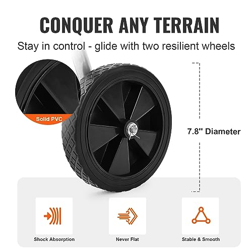 VEVOR Hose Reel Cart, Hold Up to 175 ft of 5/8’’ Hose (Hose Not Included), Garden Water Hose Carts Mobile Tools with Wheels, Heavy Duty Powder-Coated Steel Outdoor Planting for Garden, Yard, Lawn - style: 175 ft