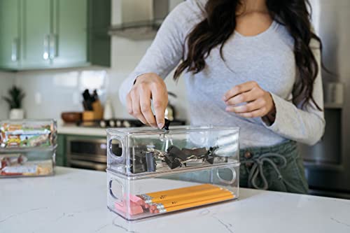 ClearSpace Plastic Pantry Organization and Food Storage Bin – Great Kitchen Organization and Kitchen Storage – Fridge Organizer Bins– 8 Pack - size: 8 Pack