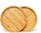 2 Pack Bamboo Saucer, 10.5 inch Plant Saucer, 10" Cactus Plant Tray, Round Bamboo Tray for Modern Ceramic Flower Pot, Planter Pot Tray, Also Use Cup Holder, Spoon Holder, Kitchen Utensil Rest - size: 10.5 Inch