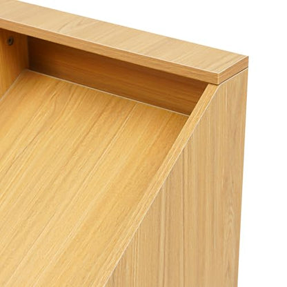 10 Cube Bookcase, 2-Tier Solid Wood Storage Organizer, Floor Standing Display Cabinet Bookshelf with Back Panels, Open Shelf for Bedroom, Living Room, Office 59"W X 11.8"D X 23.6"H (Wood)