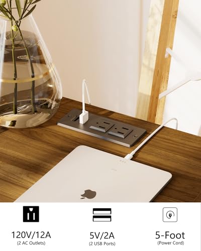 JOONEE Nightstand with Outlet,Modern Bedside Table with Storage Drawer and Open Wood Shelf, for Living Room, Bedroom and Small Spaces, Accent Night Stand with Solid Wood Legs, Easy Assembly,Brown - color: Walnut Brown-outlet