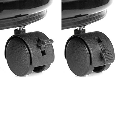 Fasmov 3 Pcs Plant Pallet Caddy Plant Stand Round Flower Pot Mover, Plant Pot Pallet Dolly Caster with Universal Wheels (Black) - color: Black