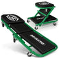 M-AUTO Foldable Z Creeper 2-in-1 Rolling Folding Car Creeper & Seat, 36" Adjustable Roller Garage Chair Lay Down or Sit, 330LBS Capacity Under Car Roller Creeper with 6 Swivel Casters, Green - color: Green, size: 36"