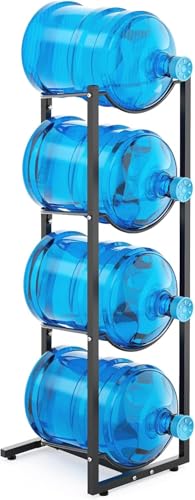 MYLOLF 5 Gallon Water Jug Holder : 4 Tier Water Jug Stand Holder for 5 Gallon Water Dispenser- 5 Gal Water Bottle Storage Rack Organizer for Home Kitchen Garage (4 Tier) - size: 4 Tier