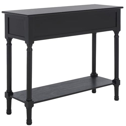 SAFAVIEH Home Collection Josie Black 2-Drawer Console Table for Living Room Foyer Bedroom Hallway Entryway Office - color: Black