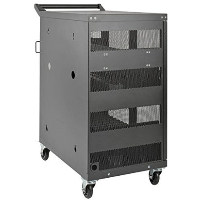 Tripp Lite 32-Port AC Charging Cart Storage Station for Chromebooks, Laptops & Tablets - Secures Devices in Locking, Vented, Wall-mountable Steel Cart - 2-Year Warranty (CSC32AC) - size: 32 AC Port, style: Cart