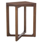 SAFAVIEH Home Collection - Akai Accent Table, Walnut Brown Side Table with Cross Base, Fully Assembled (ACC2400A) - color: Walnut