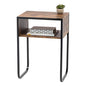 IRIS USA Wood and Metal Frame Side Table, Accent Sofa End Table Coffee Snack, Bedroom Night Stand, Living Room Computer Desk, A-Shape - style: A-Shape