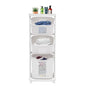 3 Tier Laundry Hamper Basket Sorter, Clothes Storage with Wheels Removable Storage Basket, Laundry Sorter Cart with Handle, Freestanding Clothes Hamper Organizer for Bathroom, Bedroom