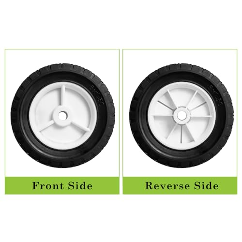 Parts Camp 6 inch Plastic Wheel Fits Oregon 72-106 hand trucks, lawnmowers, utility carts,BBQ Grills, Radio Flyer Wagon Trash Can Universal Wheel 9610 - size: 6-inch