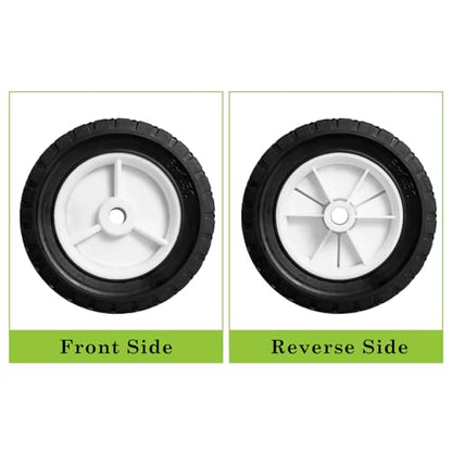Parts Camp 6 inch Plastic Wheel Fits Oregon 72-106 hand trucks, lawnmowers, utility carts,BBQ Grills, Radio Flyer Wagon Trash Can Universal Wheel 9610 - size: 6-inch