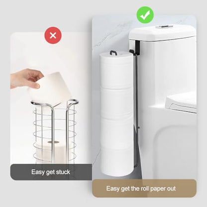 Black Over The Tank Toilet Paper Holder for 4 Roll Tissue,Bathroom Toilet Paper Roll Storage Holder Wall Mount Brushed Nickel,Metal Hanging Toilet Paper Holder Dispenser,Organizer 2pcs - color: K:hold 4 Rolls Tissue(2pcs,black)