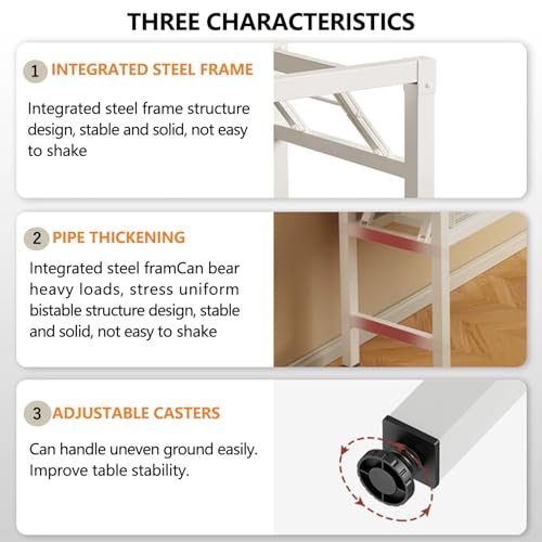 31.5 Inch Folding Table，Square Folding Desks for Small Space,Small Foldable Desk No Assembly,Rustic Brown. - color: Frame：black/Board：rustic Brown, size: 31.5" x 19.7"