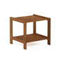 Furinno FG19840T Tioman Hardwood Mississippi Side Table, Natural - color: Natural, size: 18.9"D x 20.5"W x 17.9"H (2 tier)