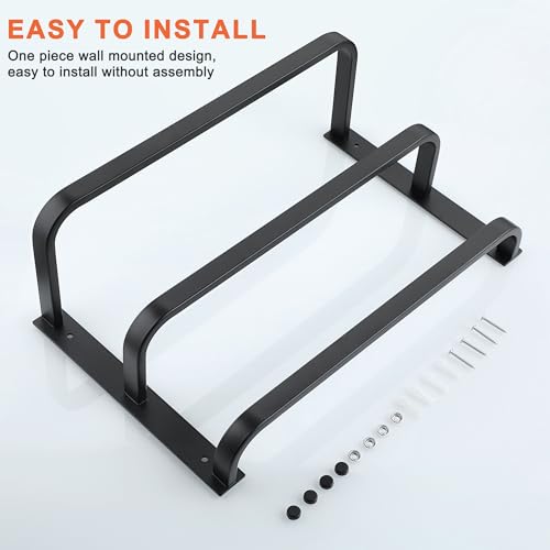Mooche Towel Racks for Bathroom, 3 Towel Bars Black | 16 Inch, SUS304 Stainless Steel Rustproof, Wall Mount with Screw Included, for Bathroom Laundry Room Hotel - size: 16 inch(3 tier-Matte Black)