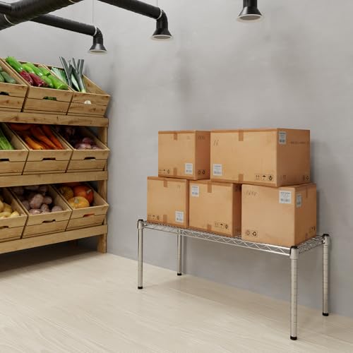 14" Deep x 36" Wide x 14" Height Wire Shelving Kit | 1-Tier | NSF Commercial Storage Rack Unit - size: 14" Deep x 36" Wide