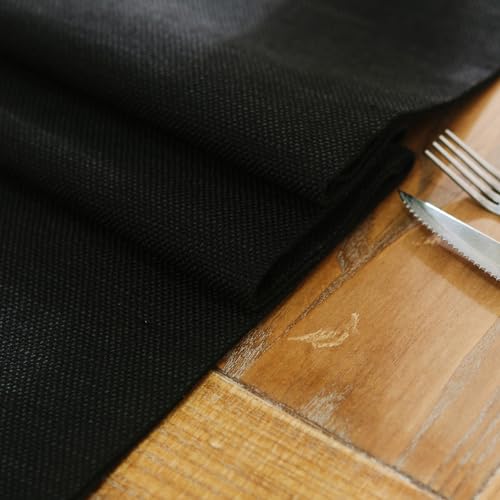 Set of 4 Rectangular Handmade Placemats Heat Resistant Dining Table Place Mats Kitchen Table Mats 12x18 Black - color: Black, size: Rectangular Placemats 12" x 18"