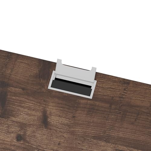 BON AUGURE Farmhouse Computer Desk, Modern Industrial Home Office Desks, Wood Metal Study Writing Table, Sturdy Gaming Desk (Rustic Oak, 54 Inch) - color: Rustic Oak, size: 54"W