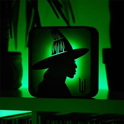 Numskull Official Wicked Acrylic Elphaba the Witch Desk Lamp Wall Light for Bedroom, Office, Home, Study, Work - for Fans of Collectible Movie Merchandise - color: Wicked Elphaba