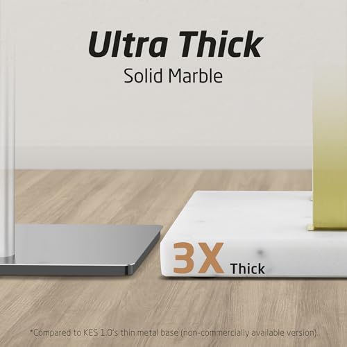 KES Brushed Gold Standing Towel Rack, 37" H, Heavy Marble Base, Bathroom | Equal-Height, Fits Large Bath Towels, Freestanding Design, Modern Luxury, 18/8 Stainless Steel Rustproof - color: Gold, size: 37" H (Equal-height)
