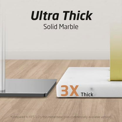 KES Brushed Gold Standing Towel Rack, 37" H, Heavy Marble Base, Bathroom | Equal-Height, Fits Large Bath Towels, Freestanding Design, Modern Luxury, 18/8 Stainless Steel Rustproof - color: Gold, size: 37" H (Equal-height)