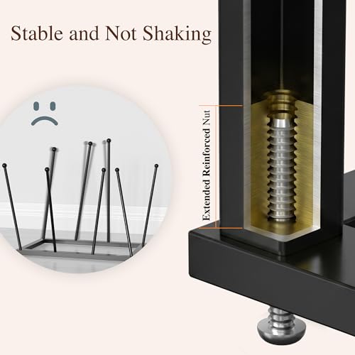Adjustable Height Boot Rack, Metal Free Standing Shoe Storage Shelf | Cowboy Boots Organizer, Narrow Space-Saving Tall Boot Holder, for Closet Entryway Garage Bedroom, Outdoor, Apartment, 8 Pairs - size: Adjustable Height (8 Pairs)