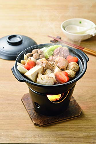 Pearl Metal HB-5219 Wagokoro Kaiseki Pot Set with Stove - size: 0.8 Quarts, style: B. Pot